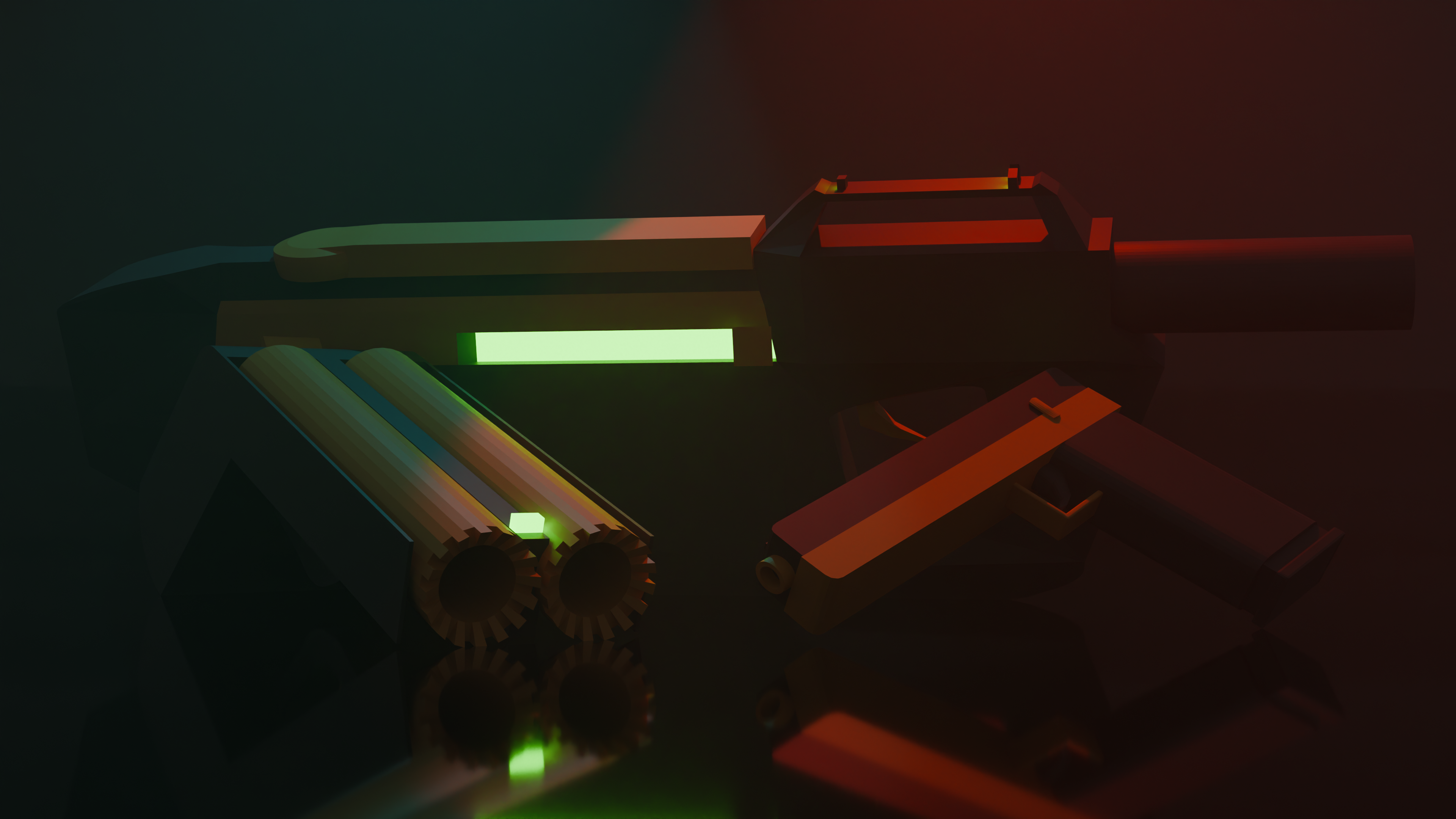 gun models i maked with a light work